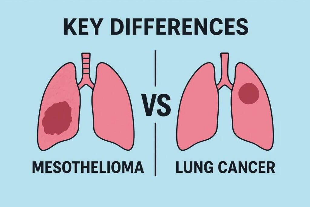 Mesothelioma vs Lung Cancer: Key Differences